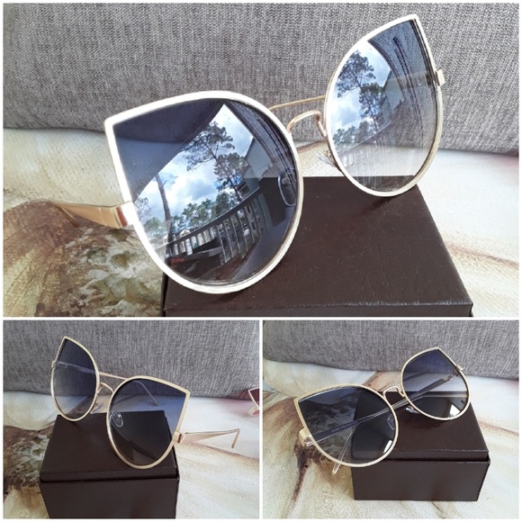 BRAND NEW 2019 OVERSIZED CAT EYE STYLE SUNGLASSES - Picture 7 of 8